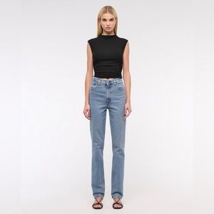 Abercrombie and Fitch Ultra High Rise 90s Straight Jean